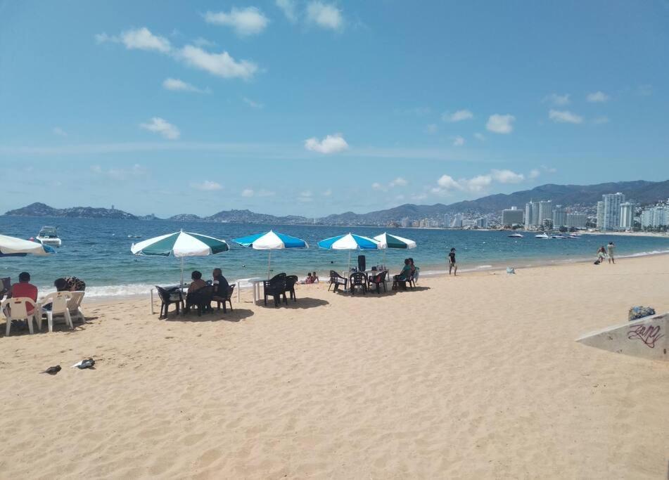 Cond Palmeras En Zona De Hoteles 5 Estrellas Costa Azul Acapulco Esterno foto